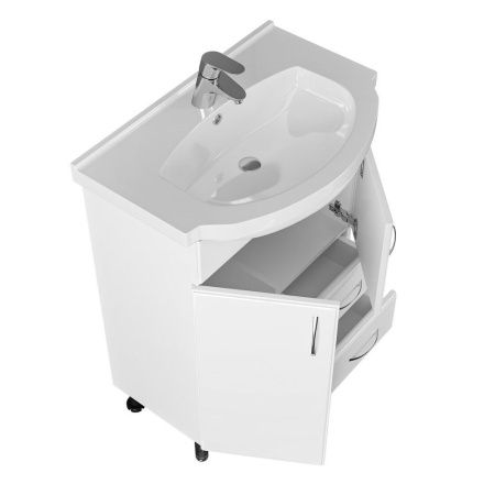 Тумба под раковину СанТа Элеганс 201103 60х30 напольная цвет белый