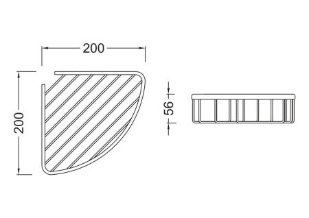 Полка в ванную комнату Aquatek AQ4906BGM
