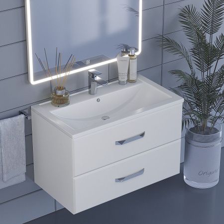 Тумба с раковиной Uperwood Foster 291020531 80х50 цвет белый