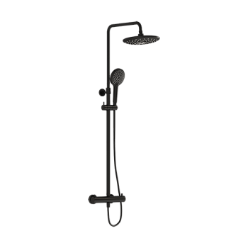 Душевая стойка Vitra Aquaheat A4720536EXP настенная цвет черный матовый