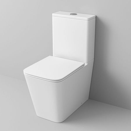 Унитаз напольный с бачком Grossman Торнадо GR-4418MSQ белый с сиденьем микролифт безободковый смыв торнадо