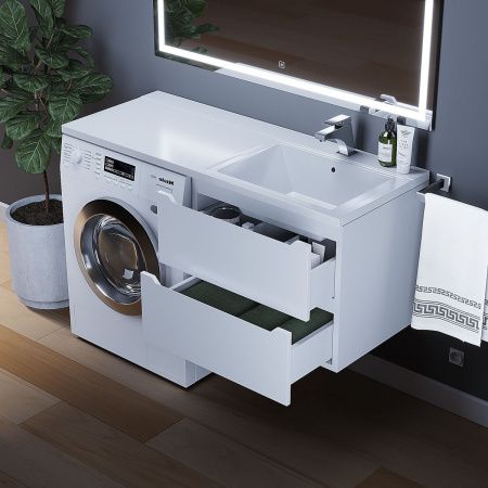 Тумба под раковину Uperwood Tanos 291020260 60х50 подвесная цвет белый