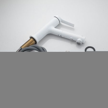 Смеситель Raffine F281C на раковину белый