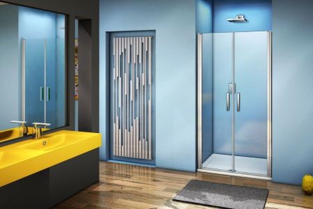 Душевая перегородка Good Door FANTASY ФА00019 80х185 стекло прозрачное профиль хром