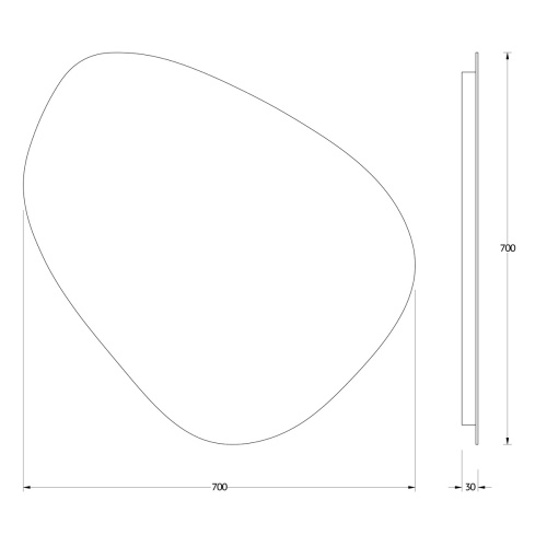 Зеркало в ванную Evoform Ledshine BY 2574 70х70 - фото 2