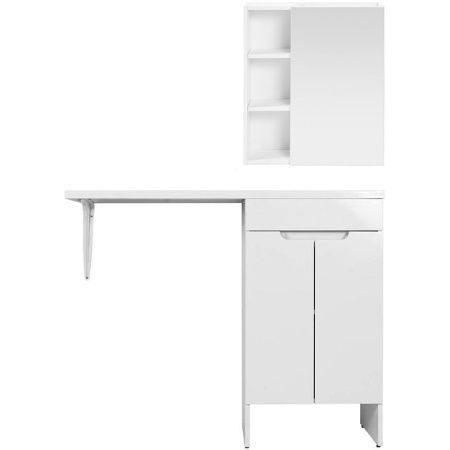 Тумба с раковиной Orange Sistema STD-120TUW+RAR 120х50 напольная цвет белый