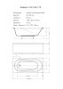 Ванна акриловая Aquatek Либерти BER150-0000001 150х70 пристенная прямоугольная без каркаса без ручек