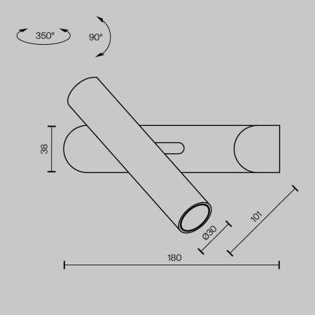 Бра Maytoni Paradox MOD442WL-L8B3K1