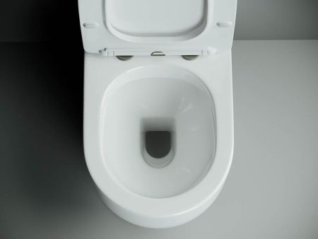 Унитаз напольный с бачком Ceramica Nova METROPOL CN4001 белый с сиденьем микролифт безободковый душевой смыв