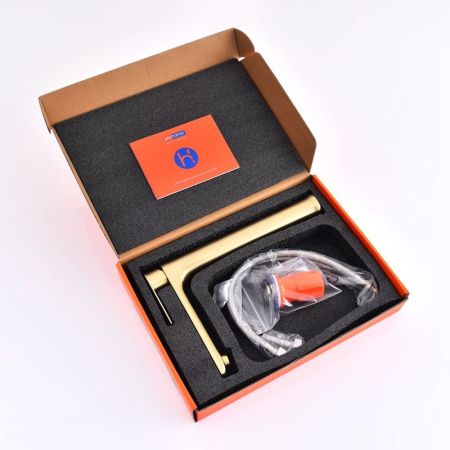 Смеситель для раковины ProHanss P35.15.03 на столешницу золото