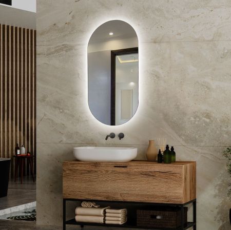 Зеркало с подсветкой Abber AG6302S 60х110