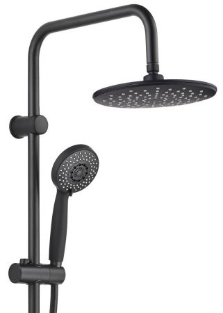 Душевая стойка Aquanet Passion AF300-70-R-B настенная цвет черный