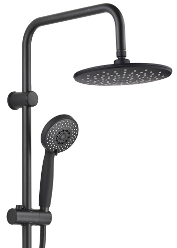 Душевая стойка Aquanet Passion AF300-70-R-B настенная цвет черный - фото 2