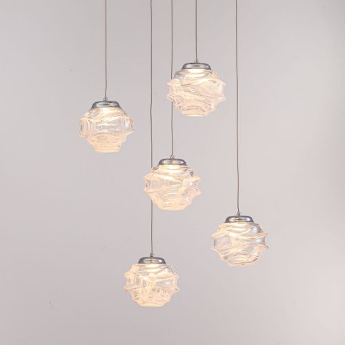 Светильник подвесной Delight Collection MD25030003-5A chrome/clear - фото 2