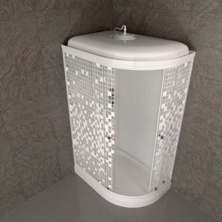 Душевая кабина Тритон Коралл Щ0000061817 120х80 асимметричная с крышей ориентация левая