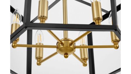 Люстра подвесная Lumina Deco Lorton (Лортон) LDP 1142-6 BK+MD