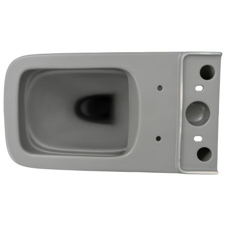 Унитаз напольный с бачком Melana MLN-310306MG серый с сиденьем микролифт безободковый смыв торнадо