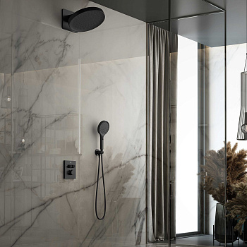 Душевая система Vincea Inspire VSFW-3I21MT3MB встраиваемая в стену с термостатом