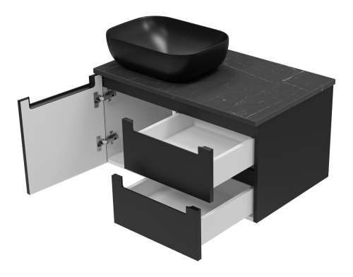 Тумба под раковину Brevita Cargo CAR-01080-021П2Я 79х49х40 подвесная - фото 4