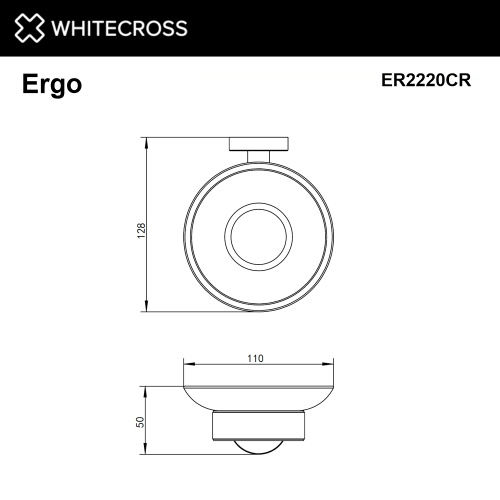 Мыльница Whitecross ERGO chrome ER2220CR - фото 2