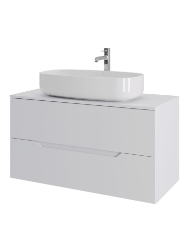 Тумба с раковиной Orange Line Li-100TuwMDF+B07-675W 101х46х68 - фото 2