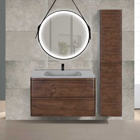 Тумба под раковину Vincea Vico VMC-2V800RW 80х50 подвесная цвет коричневый