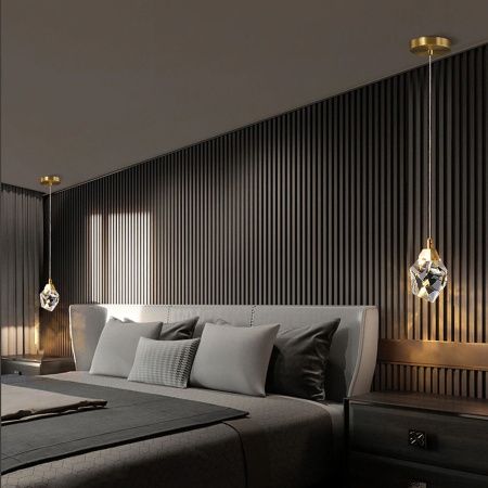 Светильник подвесной Delight Collection Crystal rock (Црыстал роцк) OM820083-1G (MD-020B-1 gold)