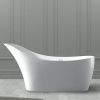 Ванна из искусственного камня Abber Stein AS9618 170х75 отдельностоящая овальная с ножками