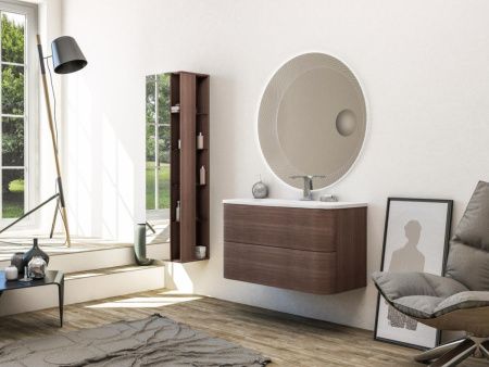 Шкаф-пенал Cezares 53172 50х160 подвесной цвет коричневый