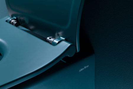 Чаша унитаза подвесная Allen Brau Fantasy 4.11004.PT цвет зеленый без сиденья безободковая каскадный смыв