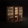 Сауна Gruppo Treesse AURA SA1815DX01AVL 180х150х216 с подсветкой дверь стекло/дерево левосторонняя