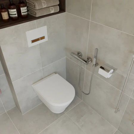 Клавиша смыва механическая Lavinia Boho RelFix 38050603 цвет белый/коричневый