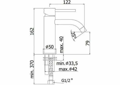 Смеситель Paffoni Light LIG071BO на раковину белый без термостата - фото 4