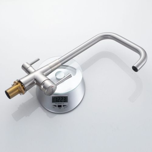 Смеситель для кухни Shevanik S528L на мойку сатин - фото 5