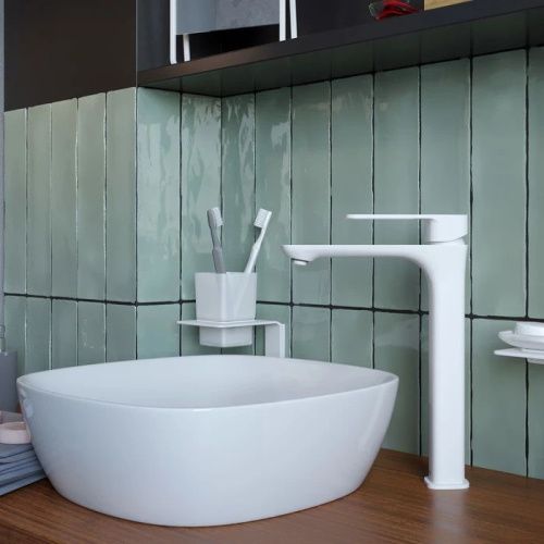 Смеситель для раковины Iddis Slide SLIWT01i01 на столешницу белый - фото 4