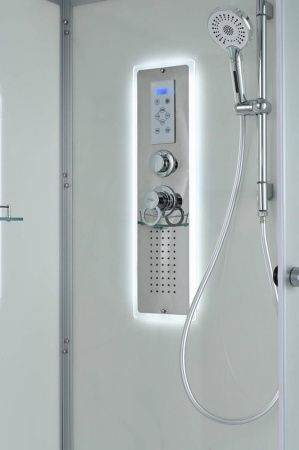 Душевая кабина AvaCan D D5090LED 90х90 четверть круга с крышей ориентация универсальная