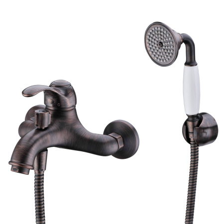 Смеситель для ванны WasserKRAFT Isar 1300 1301 настенный бронза