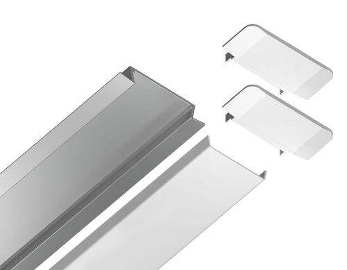 Алюминиевый встраиваемый профиль Ambrella Light Alum Profile (Алум Профиле) GP1100AL - фото 5