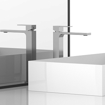 Смеситель Vincea Cube VBF-1C02CH на столешницу хром без термостата