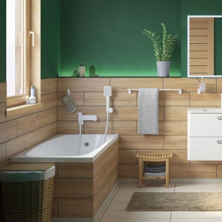 Смеситель для ванны и душа IDDIS Slide SLIWT00i02WA настенный белый