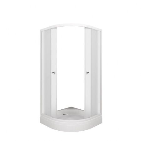 Душевой уголок Тритон Ультра Щ0000064624 80х80 стекло матовое профиль белый с поддоном