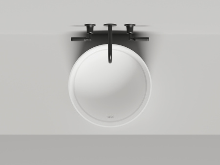 Раковина из искусственного камня S-Stone Salini ARMONIA 130422M 50х50 накладная цвет белый без отверстий под смеситель