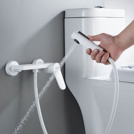 Гигиенический душ со смесителем Shevanik S43C S4305C-1 белый