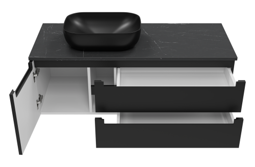 Тумба под раковину Brevita Cargo CAR-01120-021П2Я 119х49х40 подвесная - фото 3