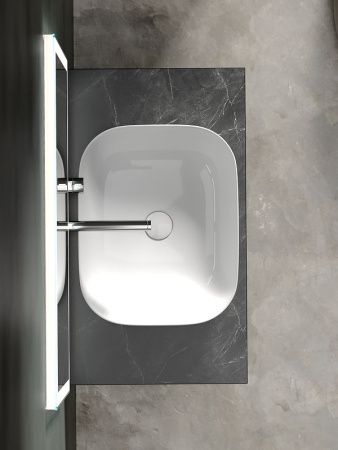 Тумба под раковину Sancos SNOB R SNR80SM 80х40 подвесная цвет коричневый