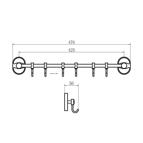 Крючок Fashun A1915-6 - фото 3