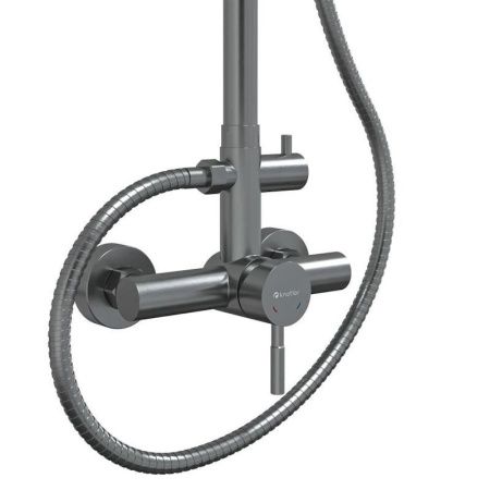 Душевая стойка Knotlor SS-06/1 настенная цвет нержавеющая сталь