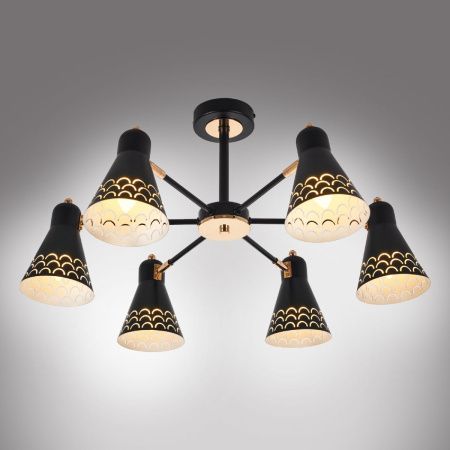 Люстра на штанге Myfar Chilly (Цхиллы) MR1531-6C
