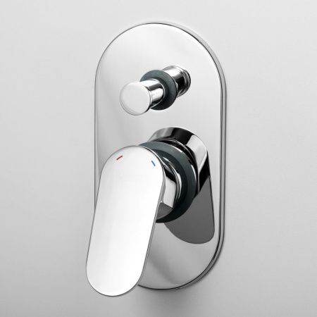 Смеситель для ванны и душа Wasserkraft Donau 5300 5361 встраиваемый в стену хром