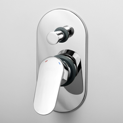 Смеситель для ванны и душа WasserKRAFT Donau 5300 5361 встраиваемый хром - фото 2